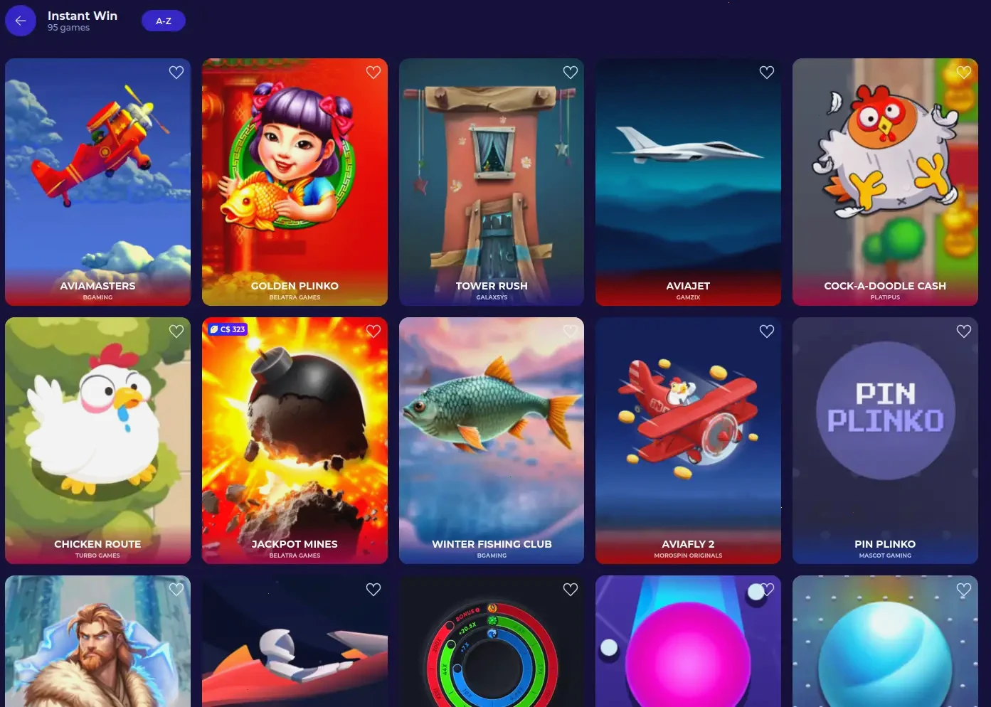 Oshi Casino Spielübersicht 2026